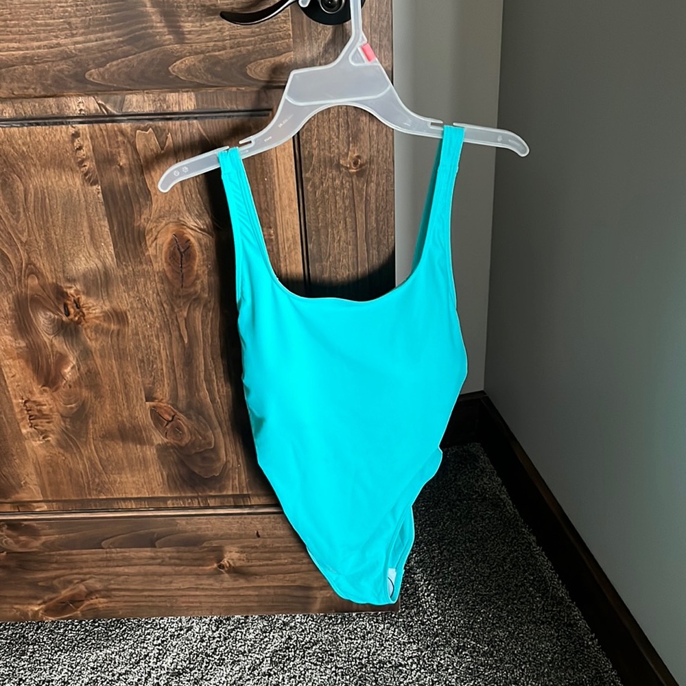 Teal One piece swimsuit